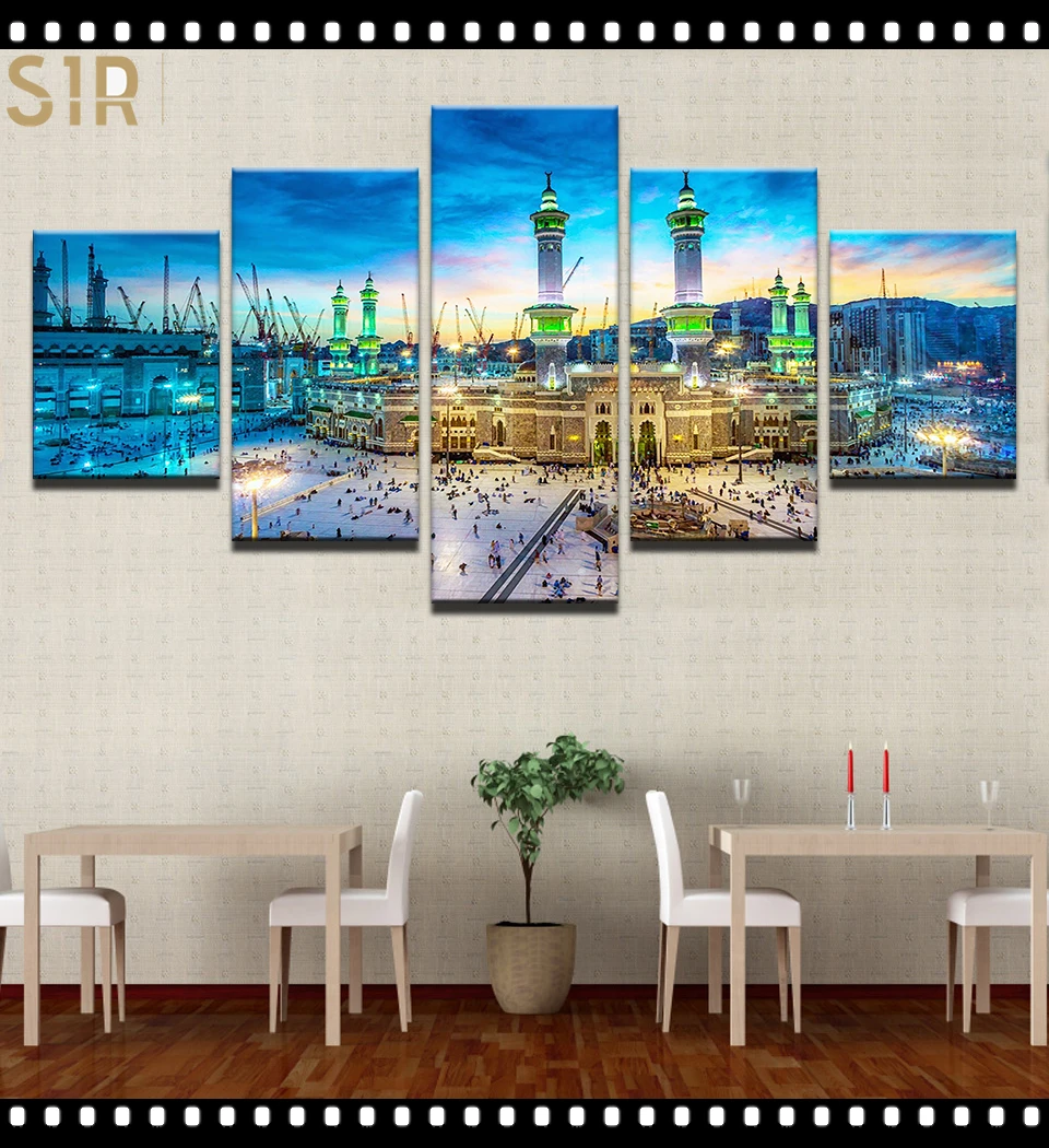 

World Famous Architecture Beauty HD Five Wall Painting Decorative Painting Anime Posters Wall Decor Anime Decor Room Decor