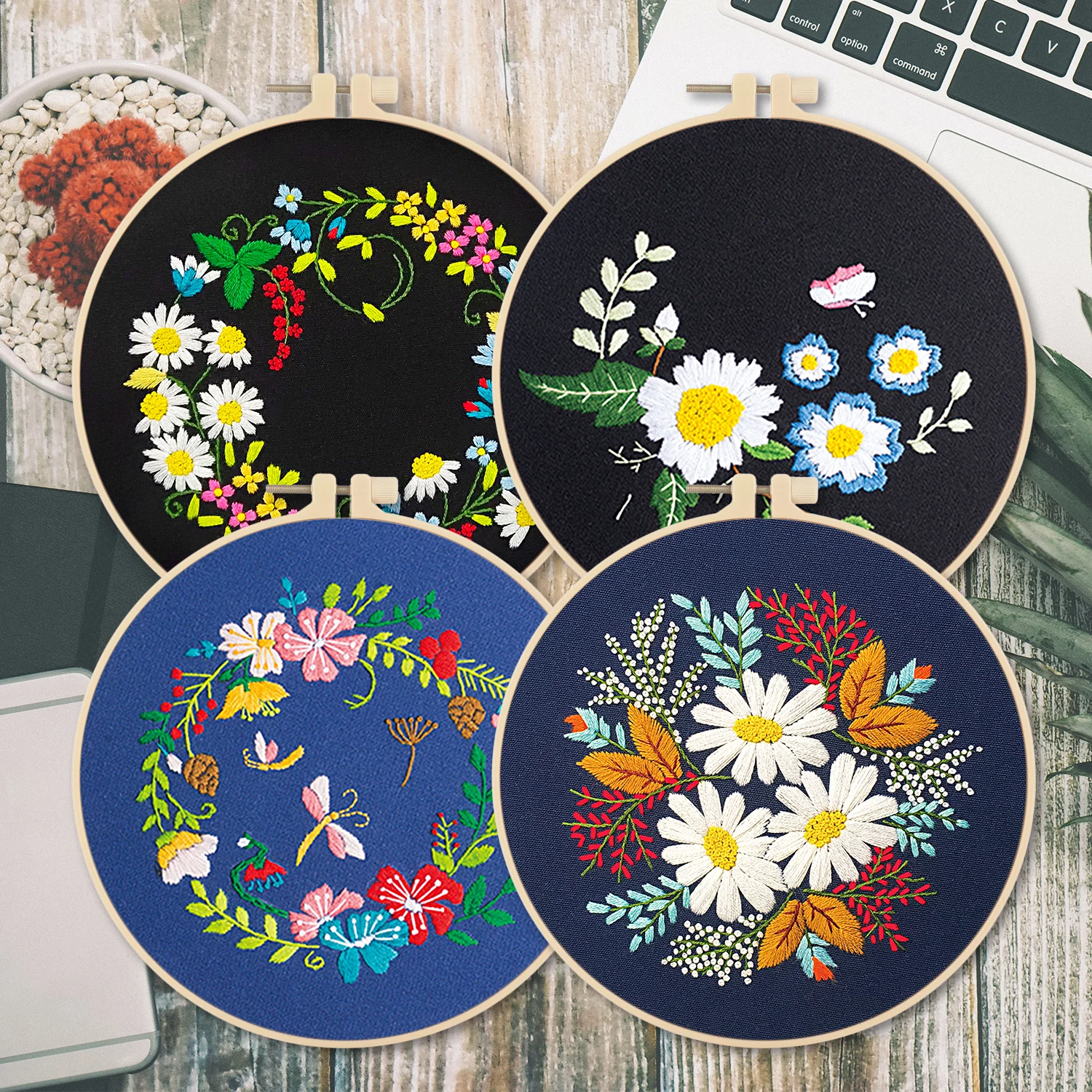 Набор для вышивания &quotрастения&quot инструменты шитья 1/4 набора | Дом и сад