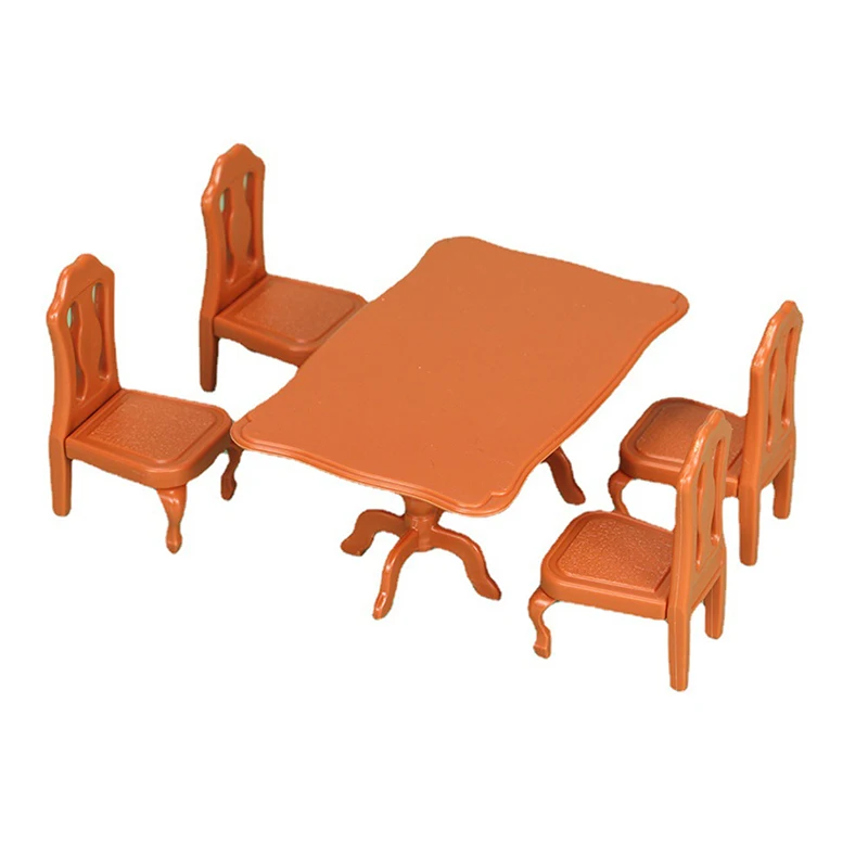 

1Set Furniture Kitchen Living Room Scene Toy Model For Kid Toy Gift Dollhouse Accessories Doll House Mini Table And Chairs