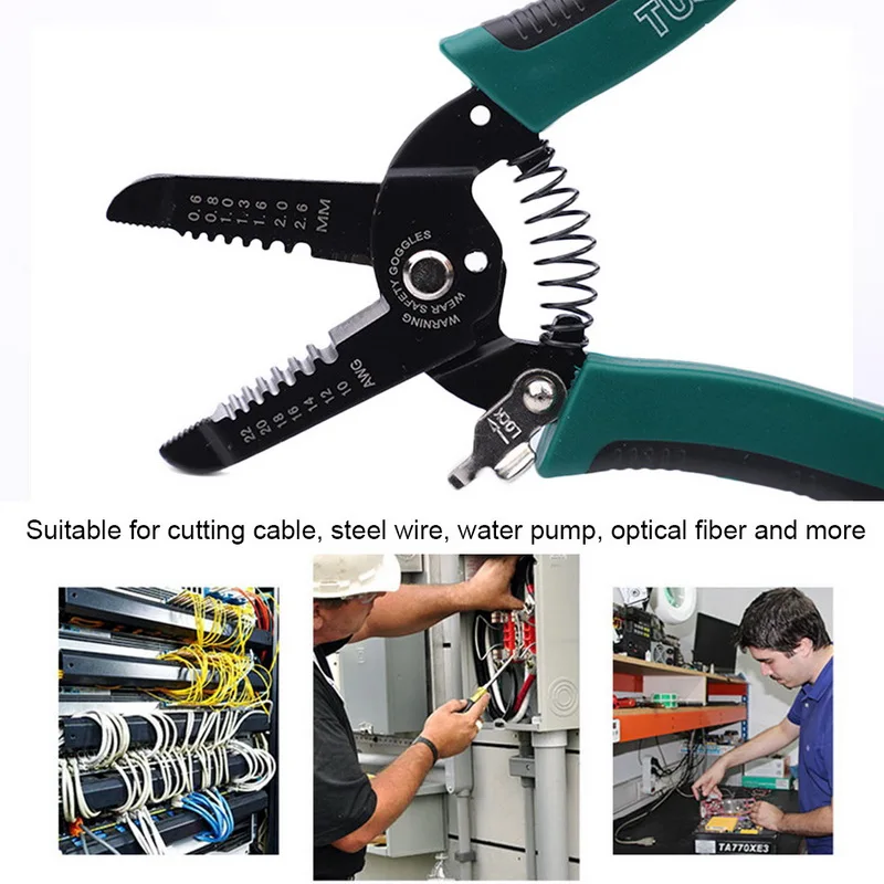Кусачки для снятия изоляции инструменты ремонта плоскогубцы кабель зачистки