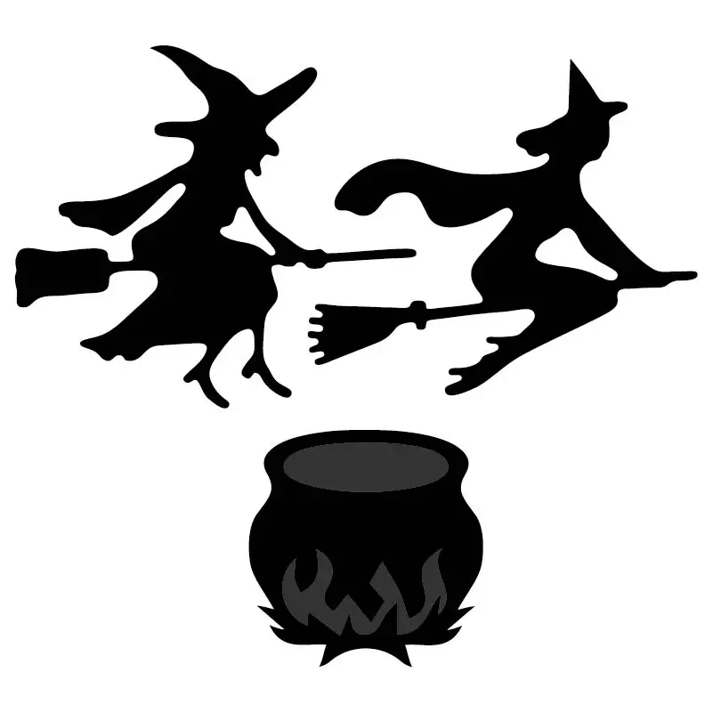 Estel Хэллоуин металлические режущие штампы летящая ведьма для DIY Скрапбукинг