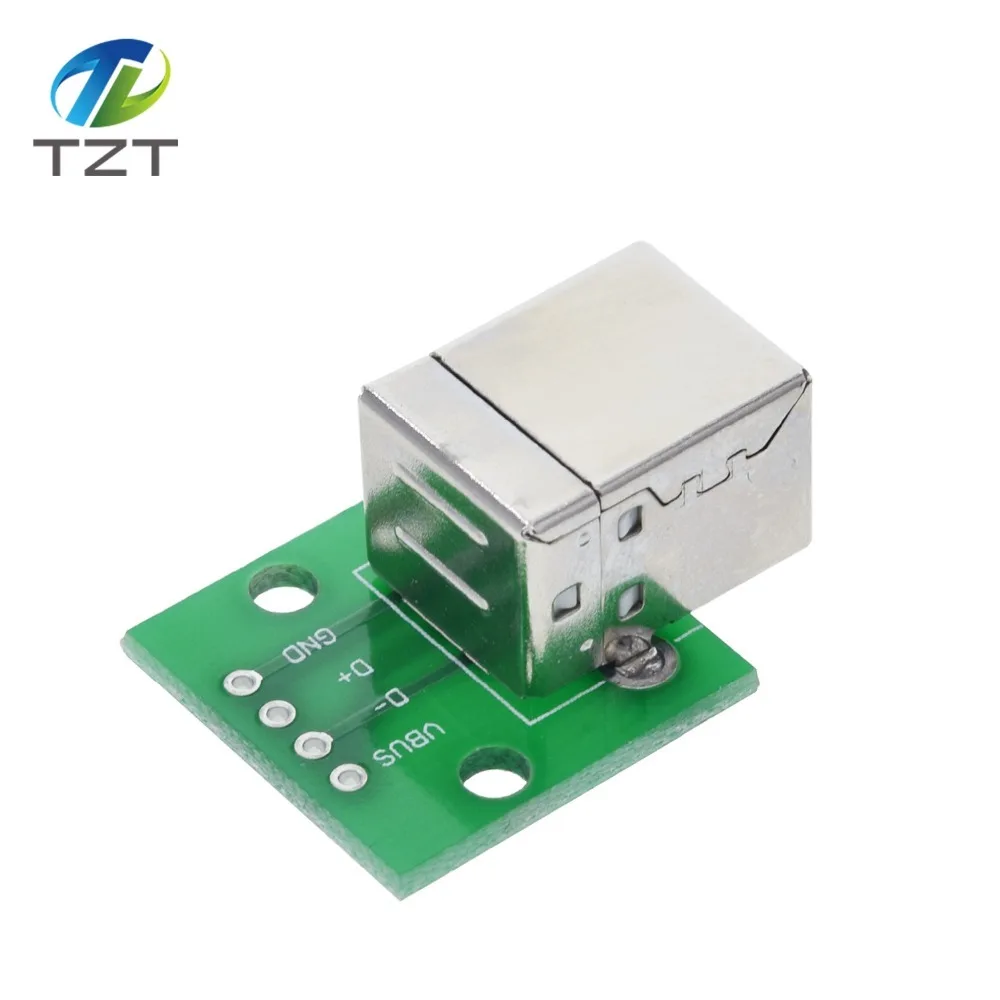 TZT MINI MICRO USB Для DIP адаптера/USB разъем 2,54 мм 5pin Женский Разъем b Тип USB2.0 Женский PCB конвертер USB-01