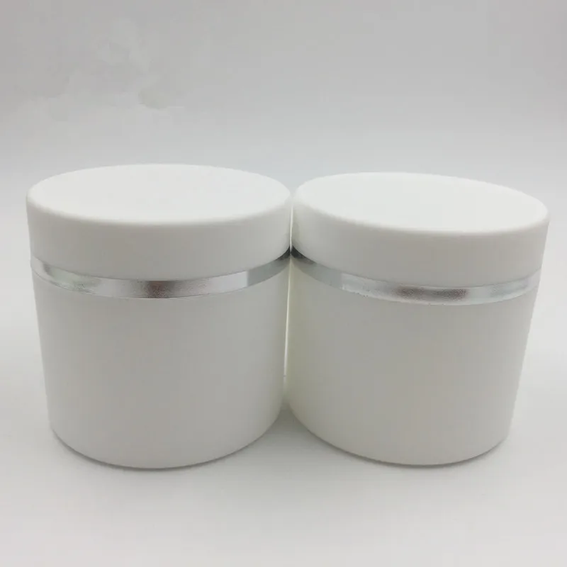Бесплатная доставка 5 комплектов Белая Косметическая баночка для крема с