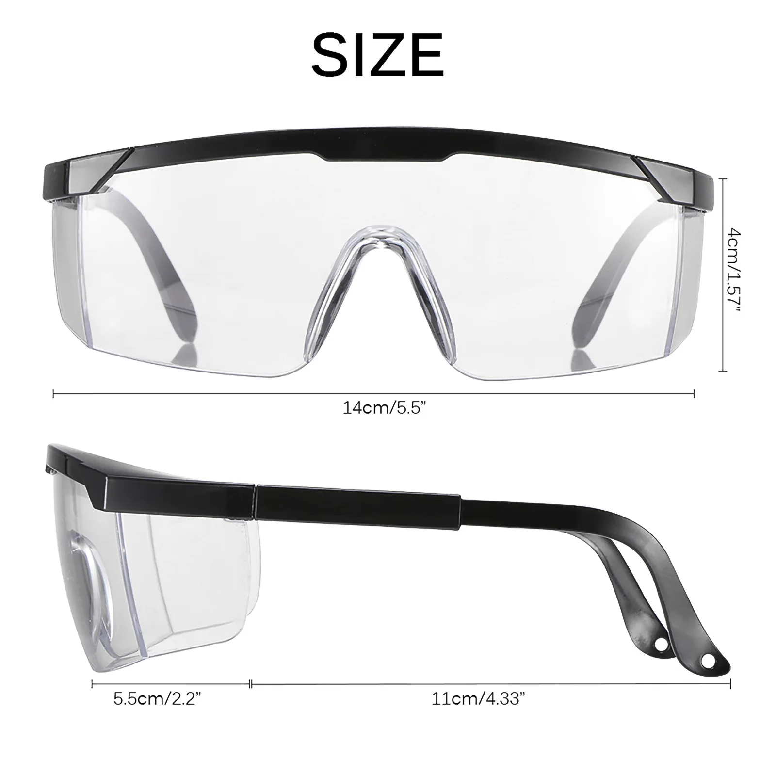 

Safety Goggle Anti-splash Dust-Proof WInd-Proof Work Lab Eyewear Eye Protection Industrial Research Safety Glasses