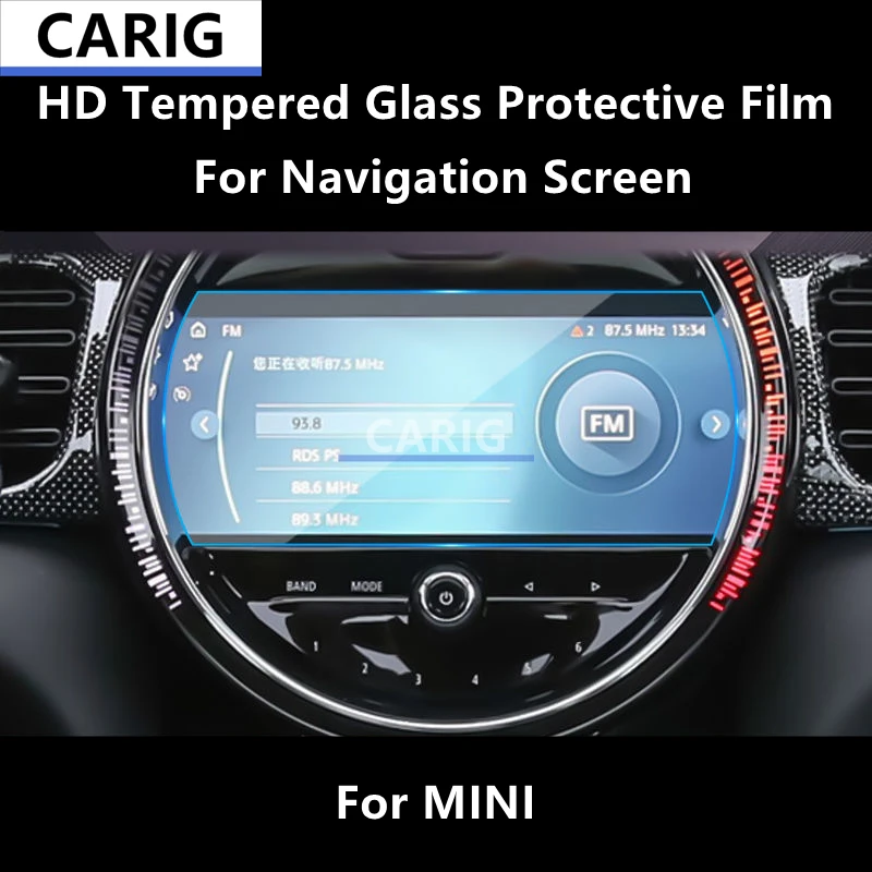 

For MINI Navigation Screen HD Tempered Glass Protective Film Anti-scratch Repair Film Accessories Refit