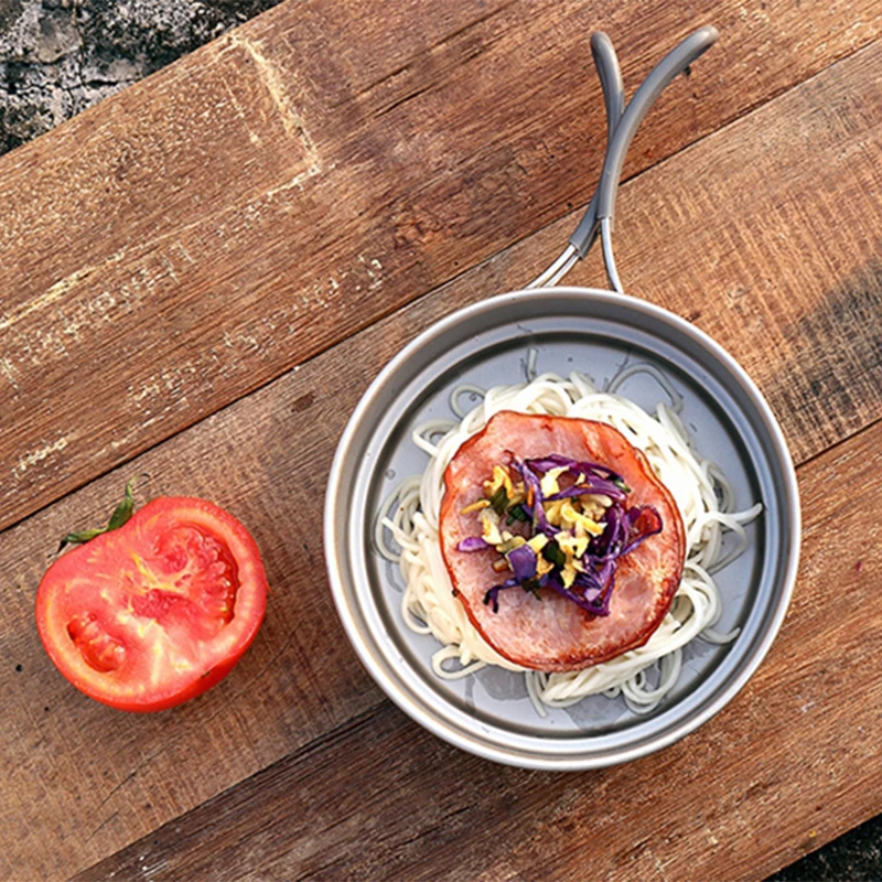 Набор кастрюль Keith Ti6014 из титана посуда для отдыха на открытом воздухе походов