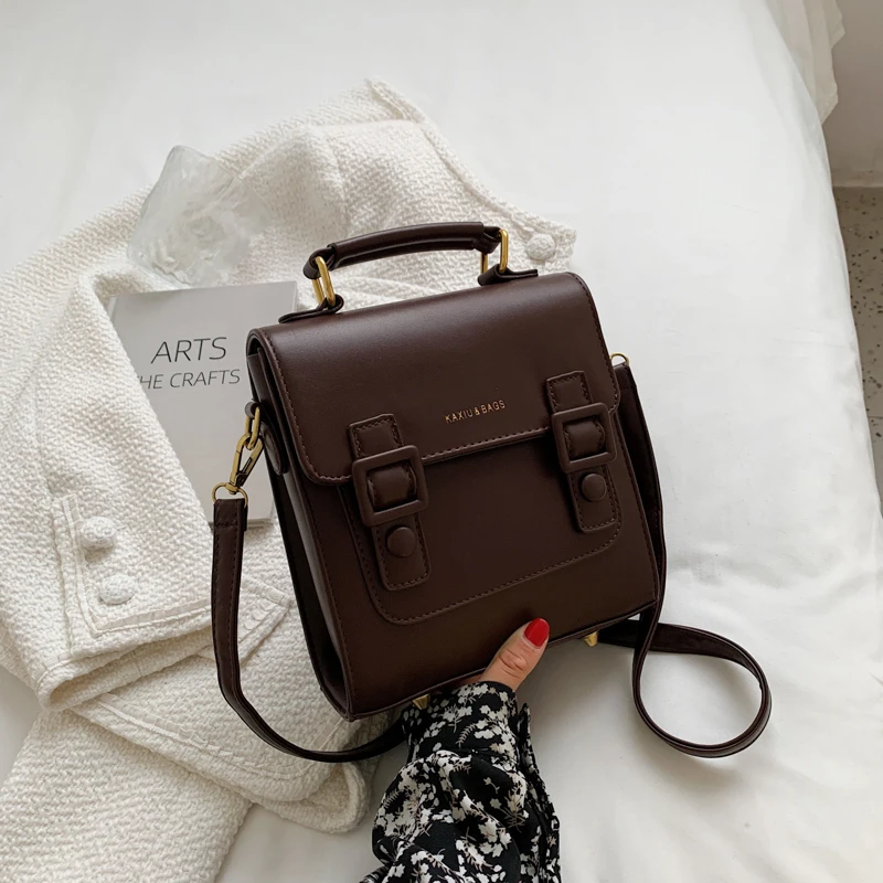 

Vintage Backpack Female Pu Leather Bag Women's Backpack Fashion School Bag for Girls High Quality Leisure Shoulder Bag Sac A Dos