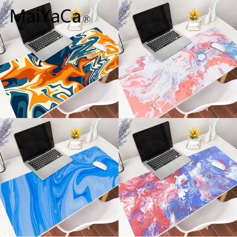 MaiYaCa смешная краска жидкая большая игровая коврик для мыши геймер сплошной цвет