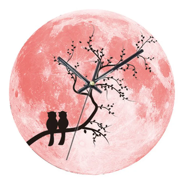 

Living Room Creative Hanging Clock Luminous Moon Couple Clock Hot Selling Hot Selling Product Wall Clock