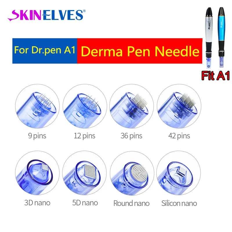 

10/20/30 шт Dr Pen Ultima A1 игольчатый картридж 9 12 36 42 pin Nano Auto Microneedle Derma Pen Bayonet Сменные татуировки Советы