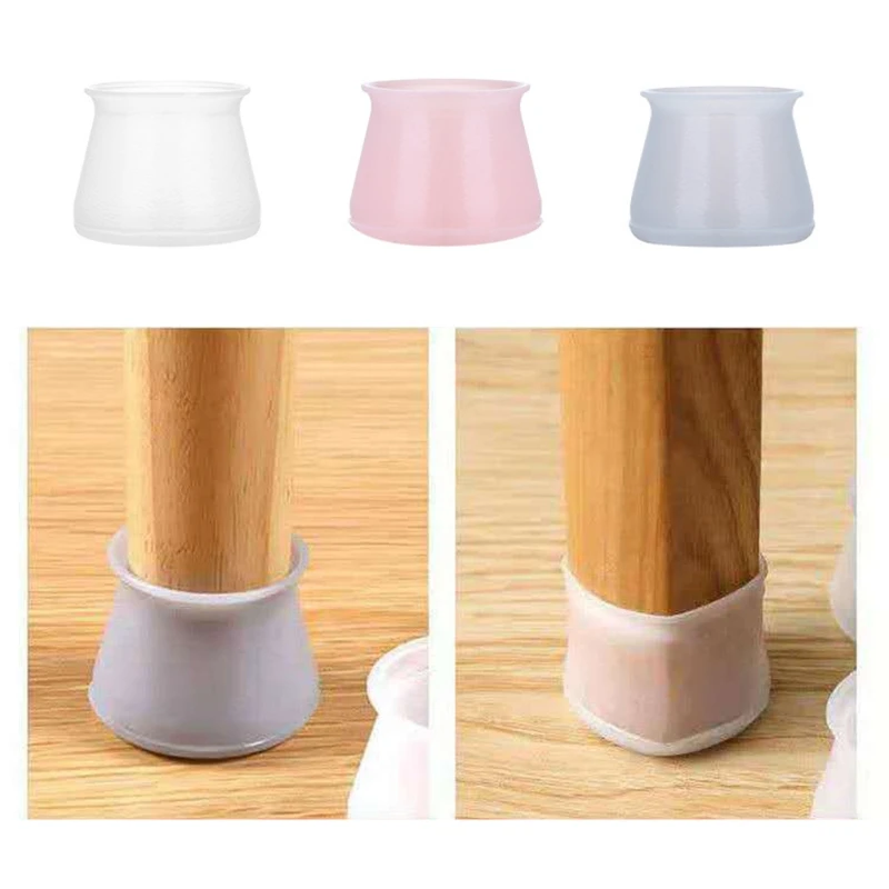 

36 Pcs Chair Leg Covers Soft Plastic Furniture Base Floor Protectors Removable Table Leg Covers Stool Leg Caps Items