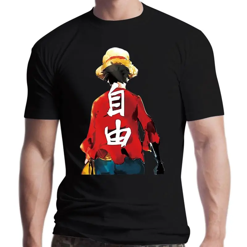 

New Japan Anime One Piece Luffy Free T-Shirt Man Cool Summer Short Sleeve Man Tshirts Vintage Fashion T-Shirts Cartoon Streetwea