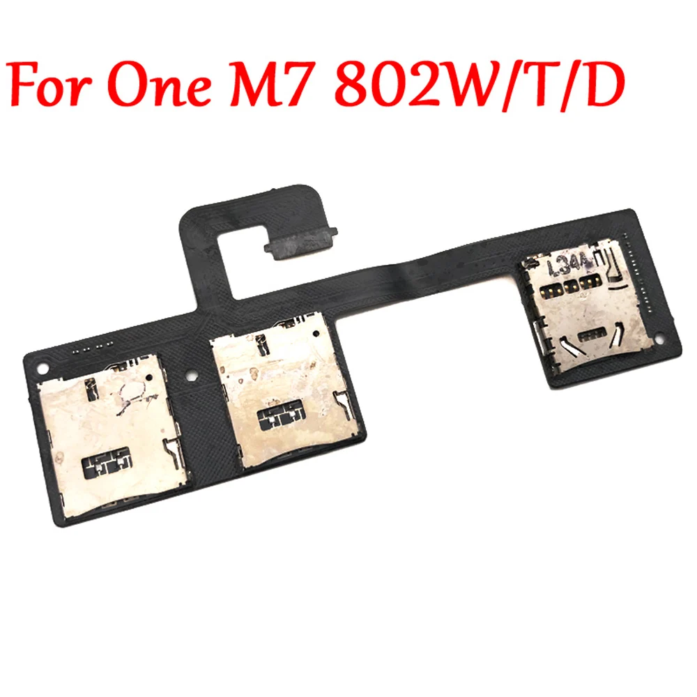 Новый держатель для сим-карт Flex HTC One M7 Dual SIM 801e 802T 802D 802W чтения sim-карт Слот лоток