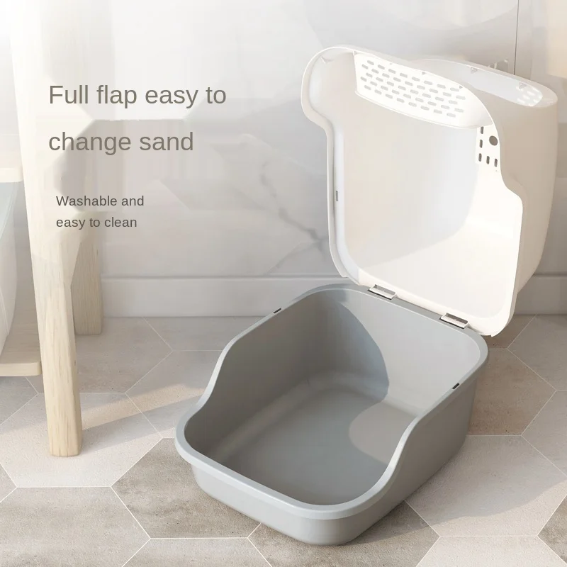 

Large Fully Enclosed Cat Litter Box Cat Supplies Cat Litter Box Pet Toilets Cat Toilet Pet Supplies