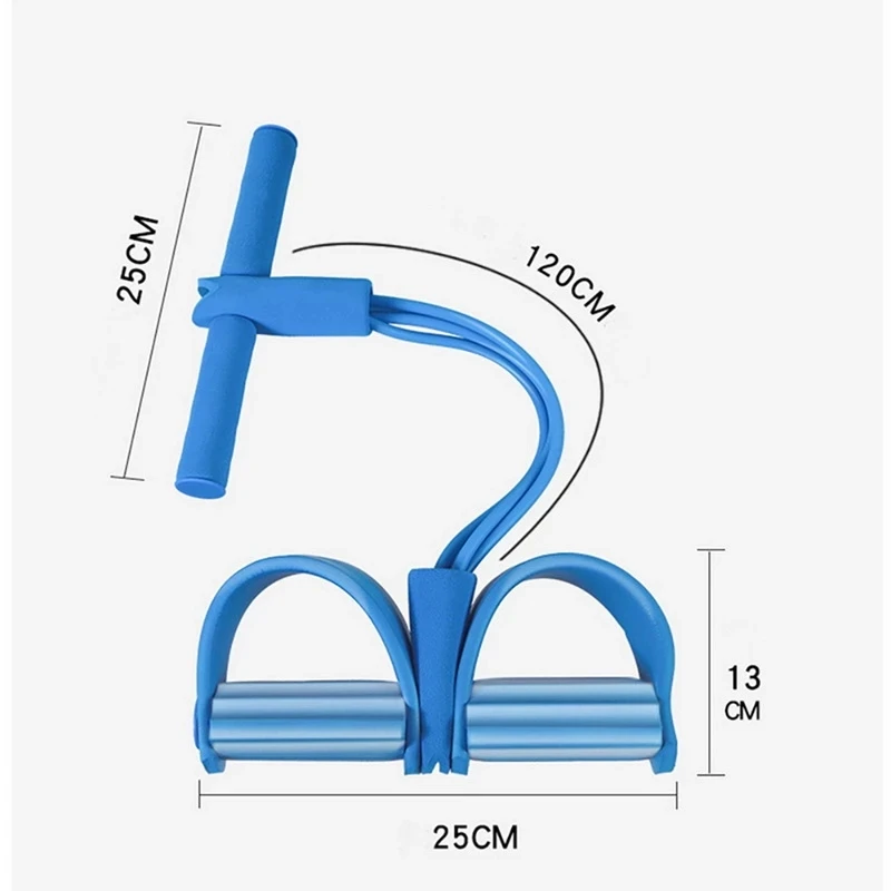 Эспандер латексный для фитнеса 4 трубки эспандер эластичные ленты тренажер