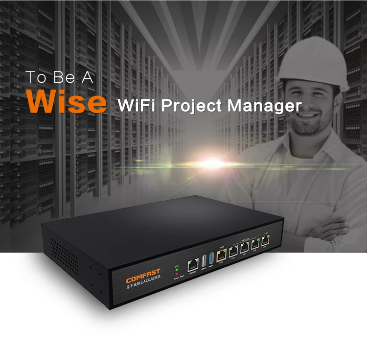 Comfast Full Gigabit AC Authentication Gateway Routing MT7621 CF-AC100 880Mhz Core Gateway wifi project manage Router