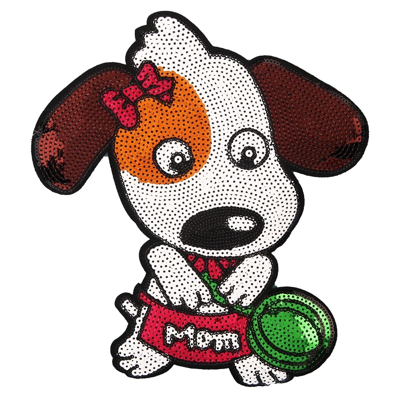 

10 шт., вышитые нашивки для одежды собаки