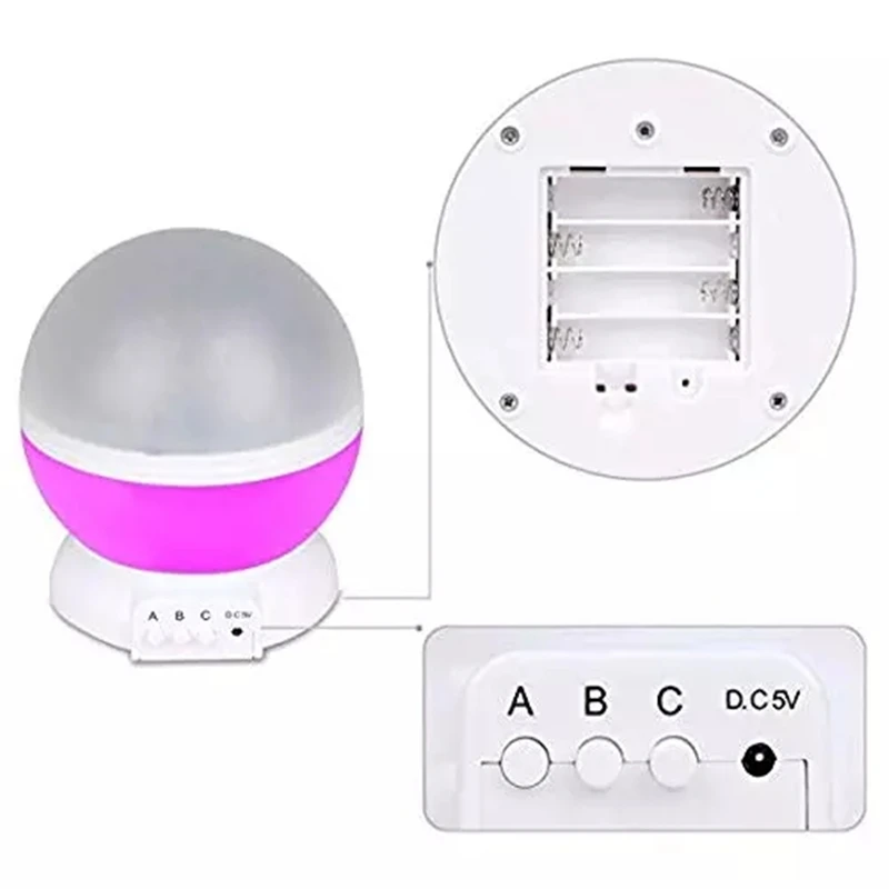 Светодиодная лампа проектор звездного неба с USB портом|Ночники| |