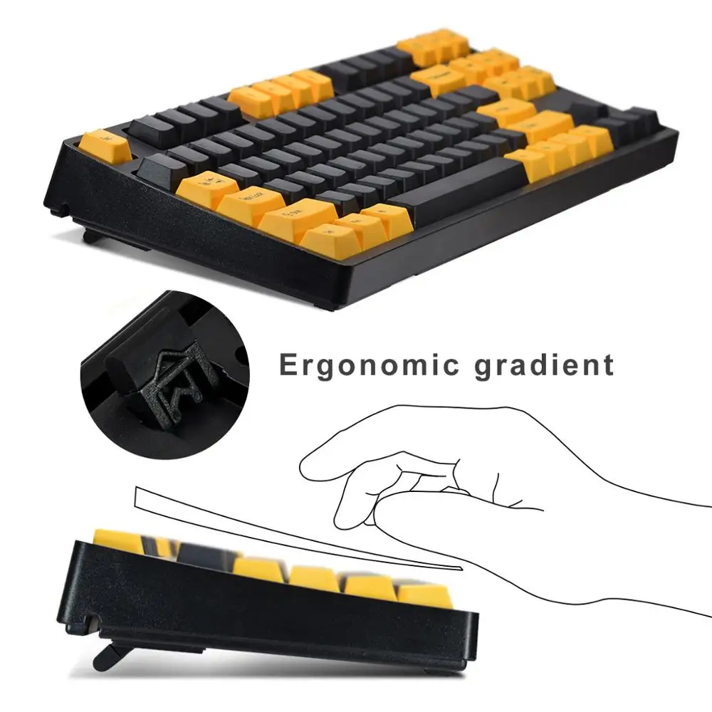 Механическая игровая клавиатура GANSS с серебряным переключателем скорости Cherry MX