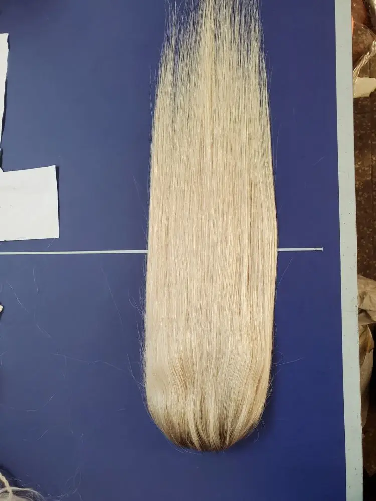 120 плотность моно Полное Кружево Омбре светлые еврейские волосы Toppers Для женщин