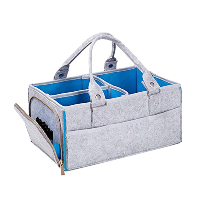 Baby Diaper Caddy Organizer Portable - Basket for Girls and Boys Unisex Bag Tote Nursery Storage | Мать и ребенок