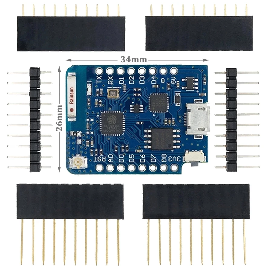 Плата WeMos D1 Mini Pro V3.0 NodeMcu 4 Мб/16 Мб байт плата разработки Wi-Fi Интернет для вещей ESP8266