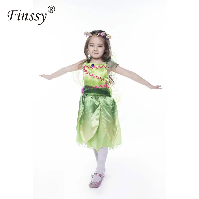 Детская Юбка для косплея Феи цветов костюм на Хэллоуин карнавал шоу крылья