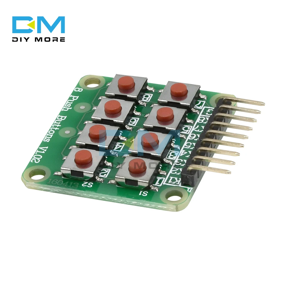 2x4 клавиатуры 4x2 8 кнопочных кнопок V1.00 кнопочная Матрица Кнопка для Arduino AVR PIC 2*4