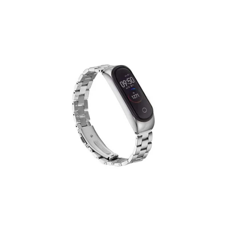 Ремешок из нержавеющей стали для Xiaomi Mi Band 5 сменные спортивные ремешки