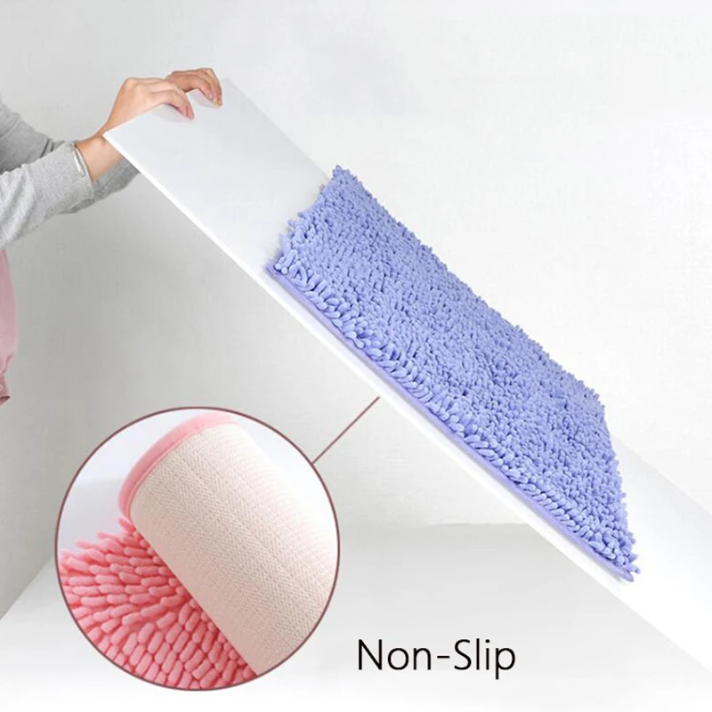 Коврик придверный нескользящий шенилл впитывающий воду | Дом и сад