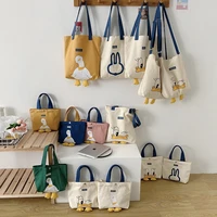 delicately cute all match duck sail bags casual canvas portable shopping with shoulder slanting cross bags