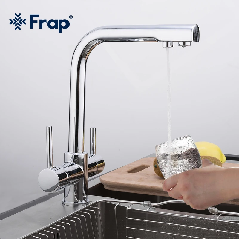 Смеситель для кухни FRAP кран раковины с фильтрованной водой питьевые