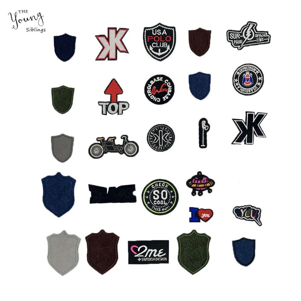 Детский значок сделай сам нашивка вышивка одежда штаны термоплавкий клей