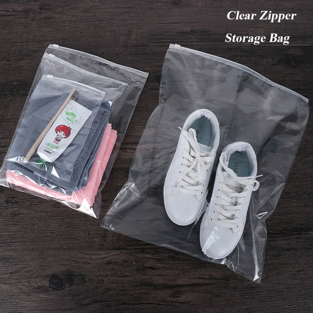 5 шт. сумка для хранения на молнии косметики/нижнего белья прозрачный упаковочный