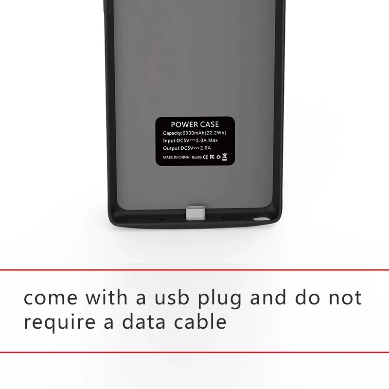 KQJYS Дополнительный внешний аккумулятор для зарядки аккумулятора чехол Samsung