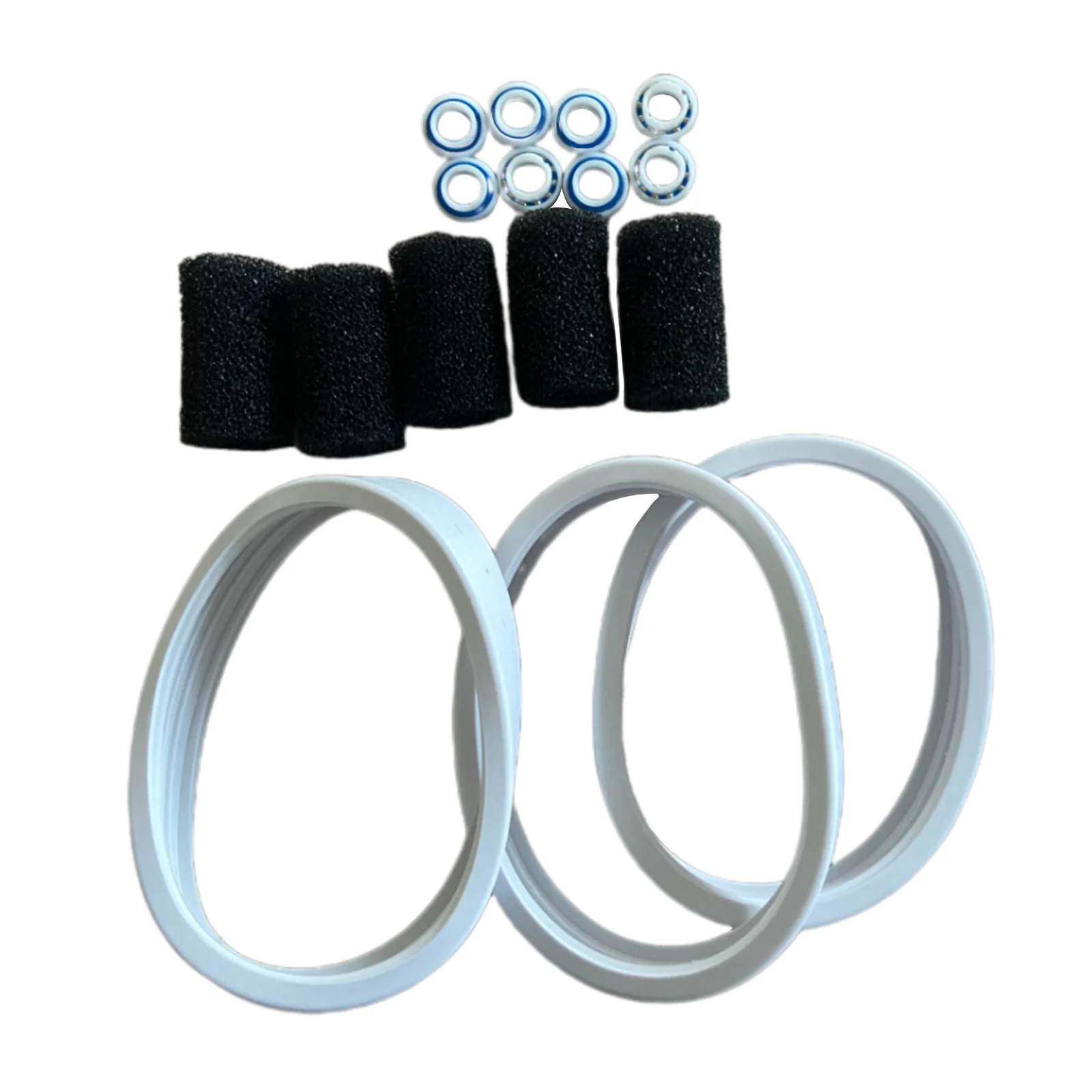 

3Pcs Tire W/ 8 Bearing + 5 Replacement Cottons for Polaris 180 280 380 Accs