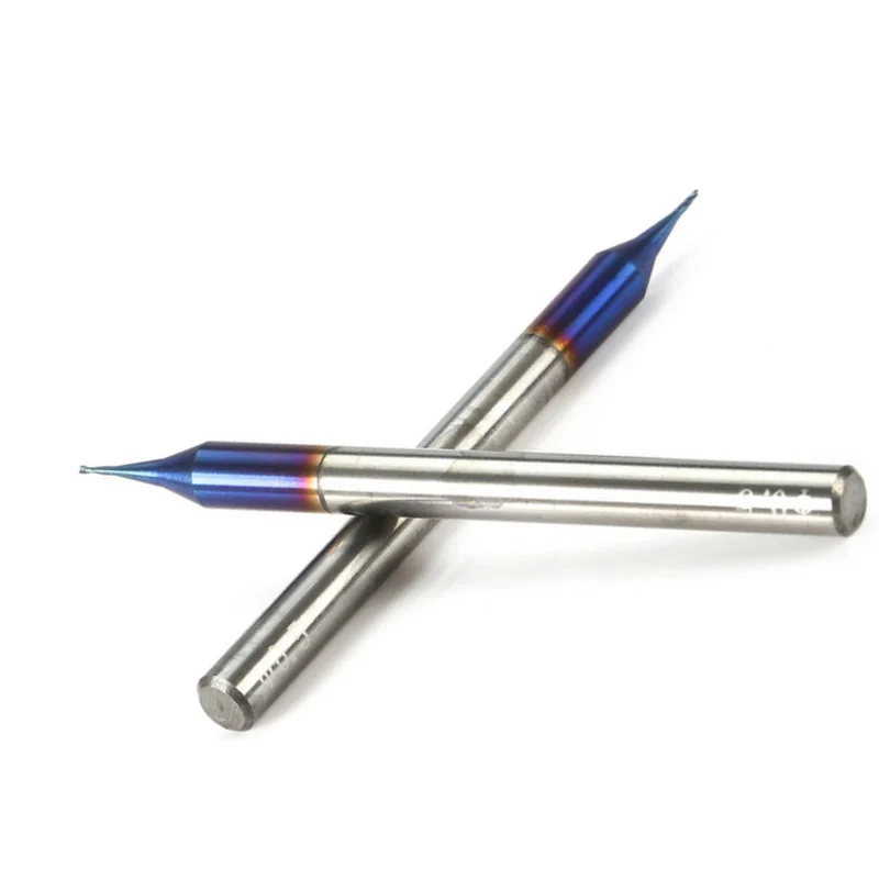 1*0 5 мм микро концевая фреза HRC65 плоский Фрезерный резак из карбида вольфрама с 2