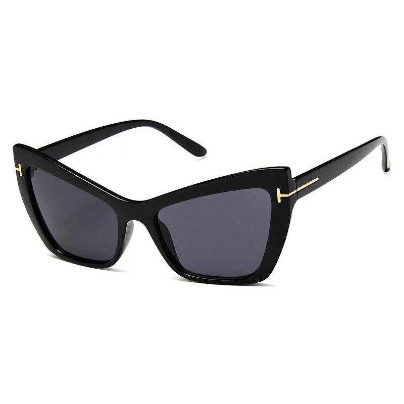 Солнцезащитные очки Tom Cat Eye UV400 женские брендовые дизайнерские большого размера в