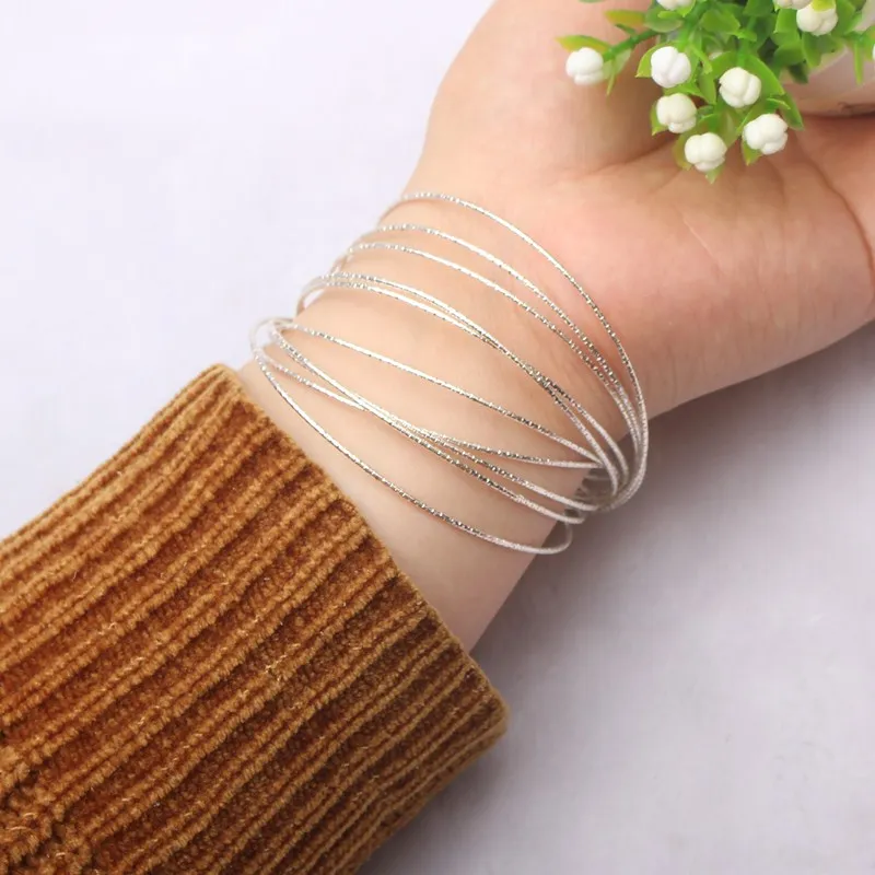 Многослойные браслеты и обручи для женщин, женские браслеты, ювелирные изделия, матовые, богемные, модные, женские Украшения для запястья
