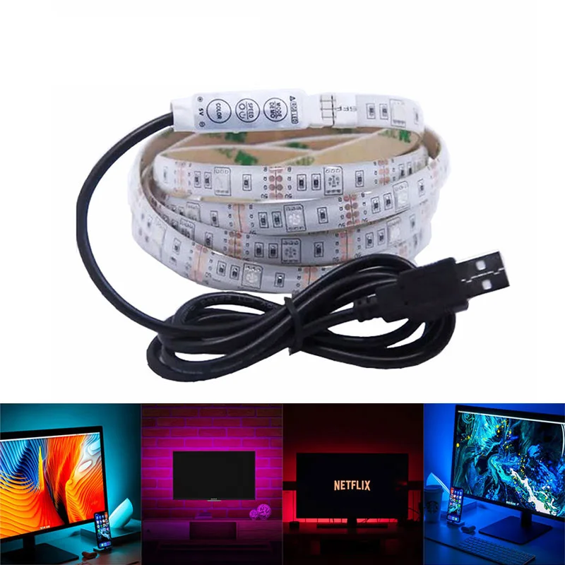 USB кабель зарядное устройство 5 в светодиодная полоса 5050 Рождественская