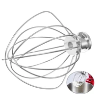 stainless steel 6 wire whip mixer attachment for stand mixing machine flour cake whisk egg cream beater kitchen attachment