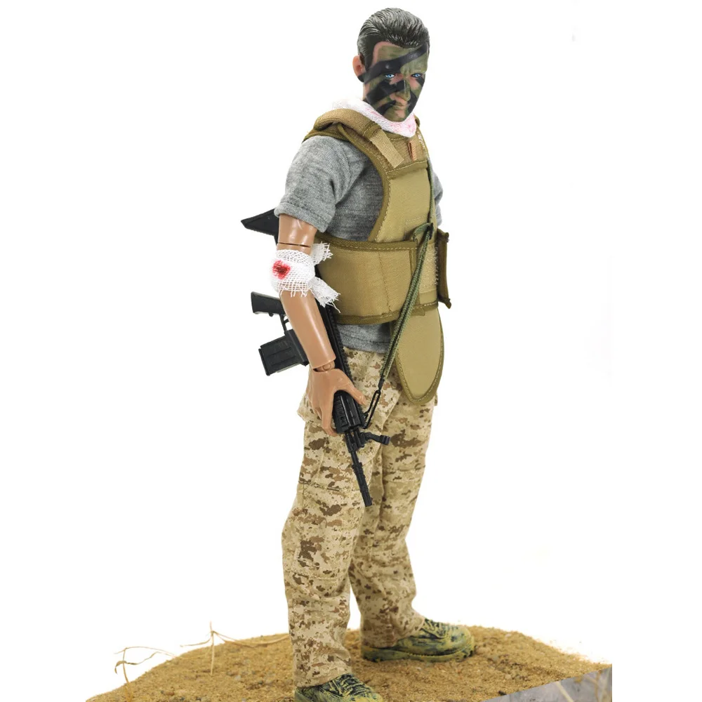 

2021 Newest Figure12 Inches Wounded Soldier Model 30cm Toy Soldier Playset 1/6 Scale Action Figure Boys Toys For Children