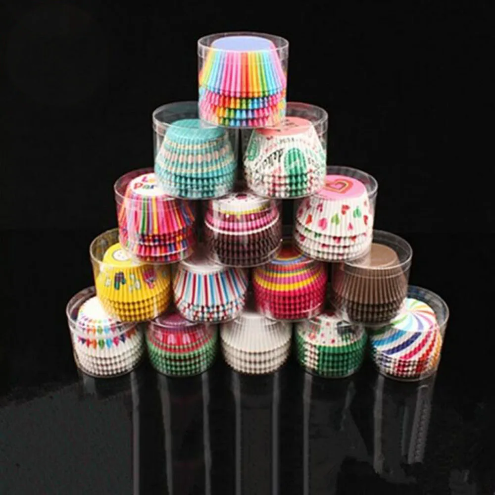 100 шт Торт Шоколадный анти-кремовый бумажный стаканчик свадебные бумажные