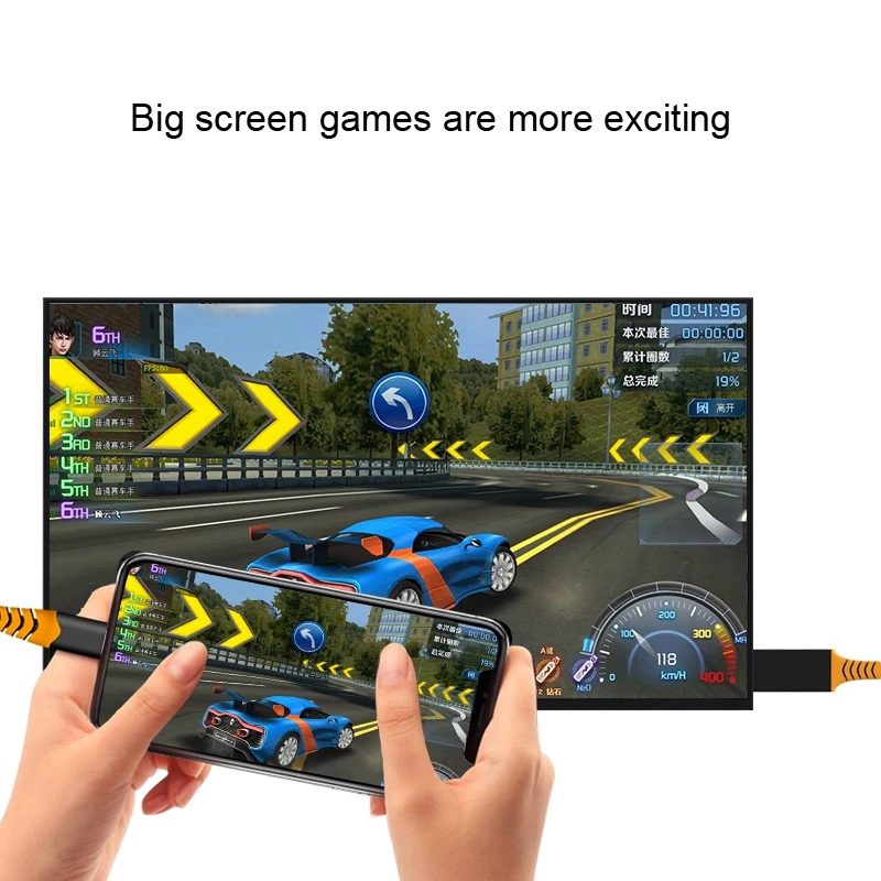 Кабель для IOS и HDMI HD 1080P адаптер телефона видео TypeC Micro USB Женский универсальный iPhone
