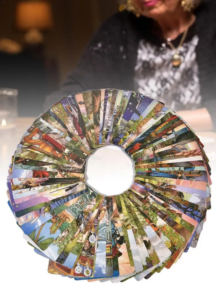 78 шт. повседневные ведьмы Таро карты настольная игра Карта полная английская