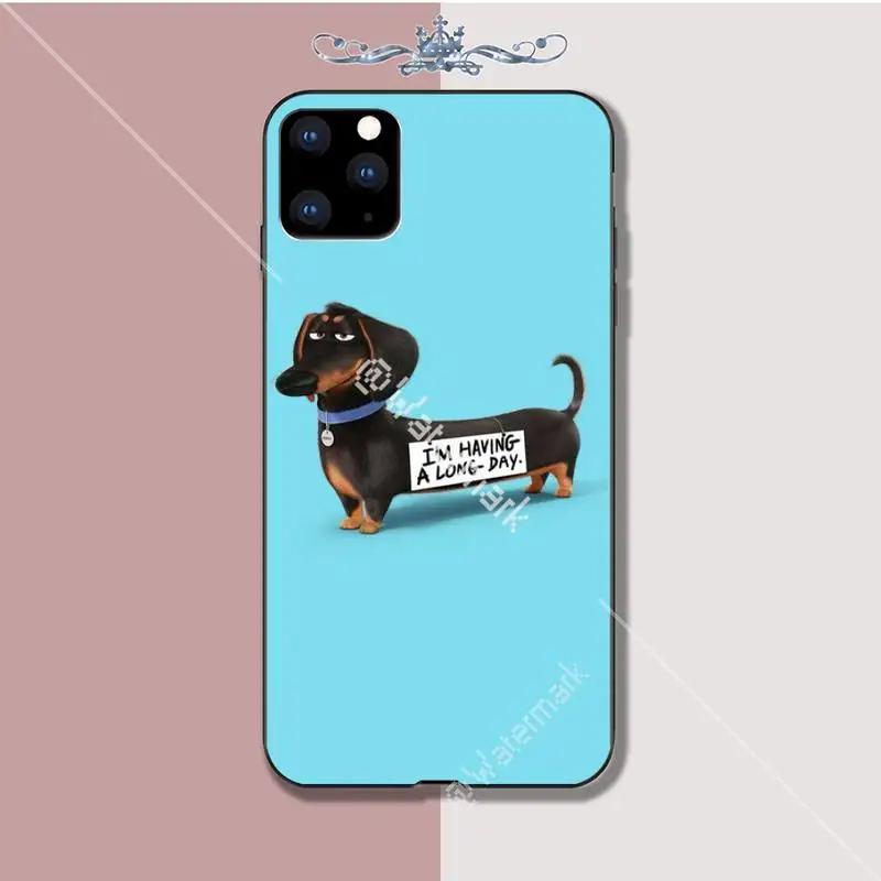 Yinuoda собаки таксы мобильный телефон чехол для Iphone 5s Se 6 6s 7 8 Plus X Xs Max Xr 11 Pro
