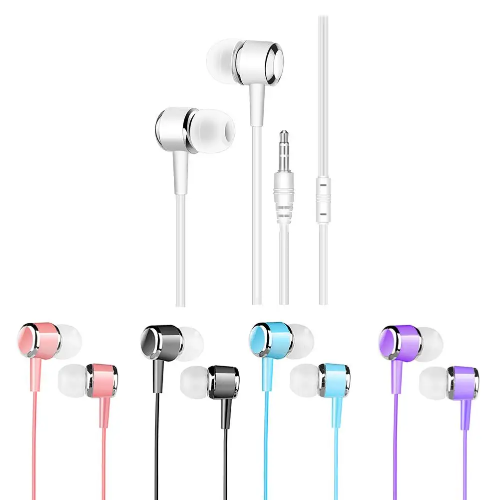 

1.2m Wired Universal In-Ear Earbuds Headsets Music Earphones 3.5mm Plug Stereo Headphone for Phone PC Laptop Tablet MP3 Earbuds