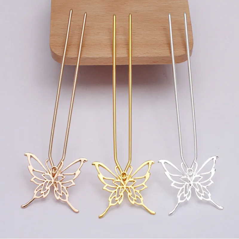 41x35mm Copper Hairpins Hair Forks Sticks Hair Pin Hairpin Hair Wear Findings DIY Vintage Jewelry accessories