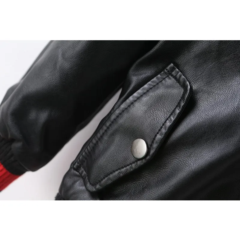 

Winter Leather Jacket for Boys, Kids Leather Jacket,Advanced PU Imitation Leather Coat,Trim Fit Style Clothing 3-12Yrs