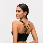 Женский спортивный бюстгальтер Nepoagym BOOST, бюстгальтер на бретельках с эффектом пуш-ап из матовой ткани с мягкой подкладкой, длинные бюстгальтеры для йоги